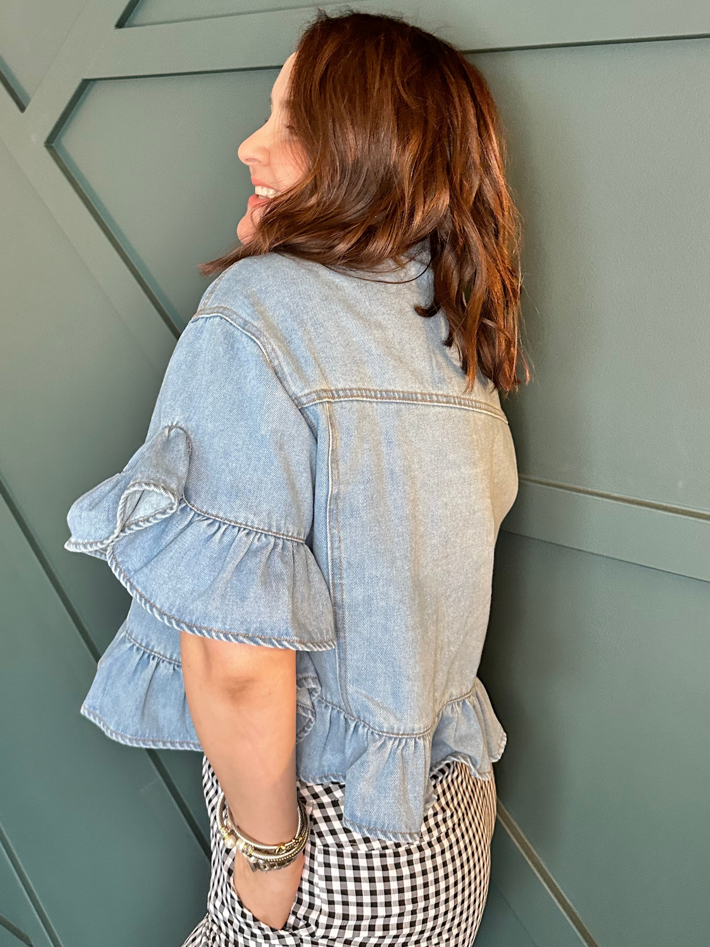 CARLA DENIM TOP