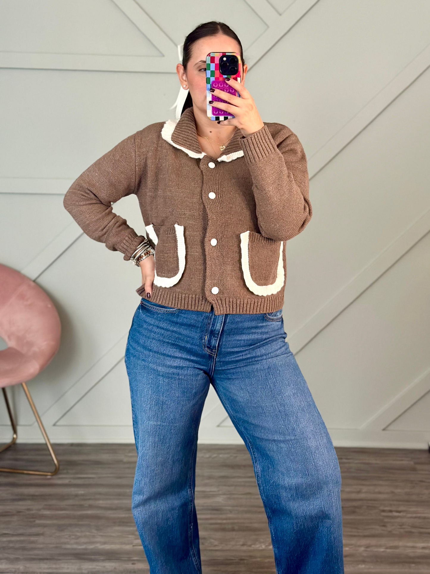 BABY DOLL MOCHA SWEATER