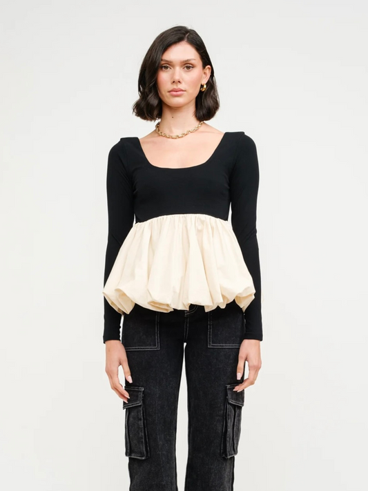 BALLERINA PEPLUM TOP