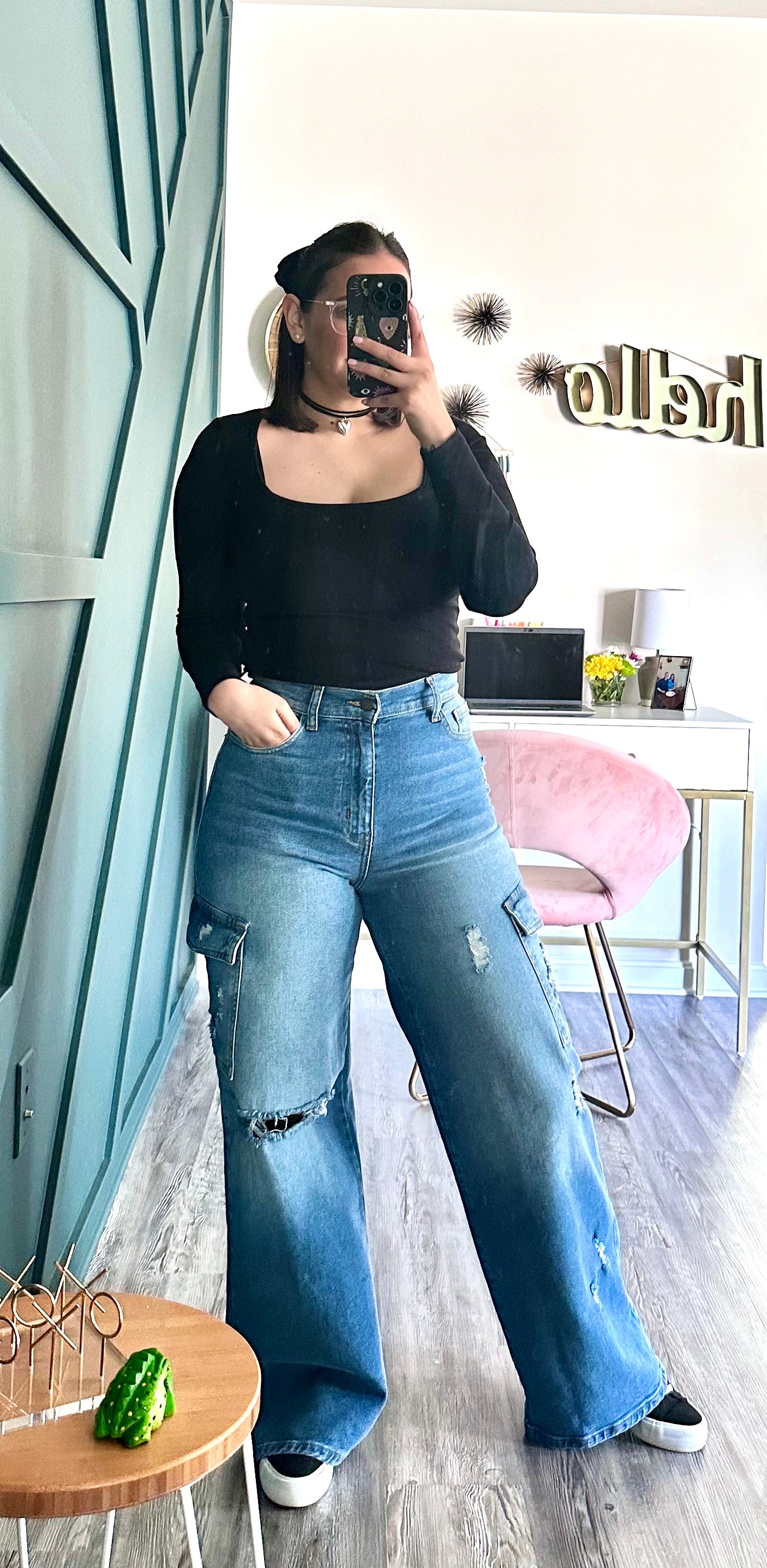 WIDE CARGO JEANS