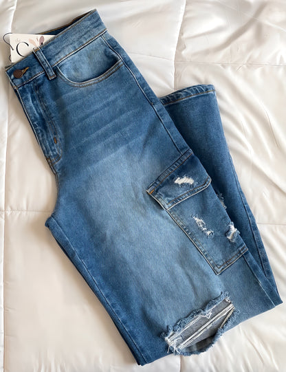 WIDE CARGO JEANS