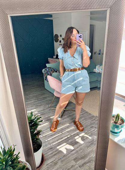 GALA DENIM ROMPER